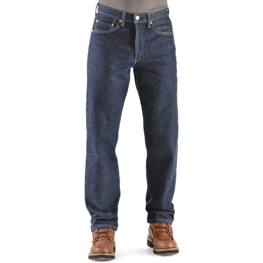 Levi's Jeans Men's 30x32 Blue 550 Prewashed Relaxed‎ Tapered Leg Denim Dark Wash